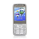 e72i pro doble tarjeta de doble cámara de televisión de barras del teléfono celular de plata y gris (tarjeta de 2GB TF) (sz00721006)