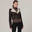 pu revers motorfiets stijl haar in jas / damesjassen (ff-b-0736753)