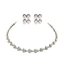 Gorgeous CZ Cubic Zirconia Wedding Bridal Jewelry Set(Including Necklace,Earing)(0986-S003)