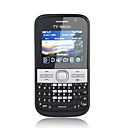 JC-E5 Quad Band Dual Card TV JAVA Dual Camera QWERTY Cell Phone Black