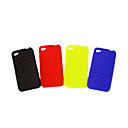 Silicone Protective Case for iPhone 4 - Grid (4 Colors Per Pack) 5#
