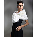 Faux Fur Bridal Wedding Shawl