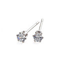 Beautiful Platinum Plated CZ Cubic Zirconia Earrings (0801-01108-05)
