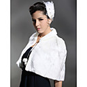 Sleeveless Faux Fur Wedding Bridal Shawl / Wrap