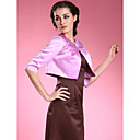 half mouwen satijnen bruids-jack / bruiloft wrap