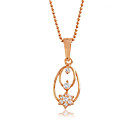 Beautiful 18K Gold Plated CZ Cubic Zirconia Pendant
