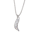 mooie geplatineerd cz zirconia hanger (0801-01026-07)