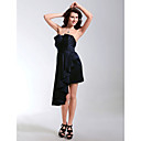 Satin Sheath/Column Strapless Short/Mini Cocktail Dress inspired by Grammy