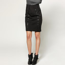 TS Splicing PU Skirt