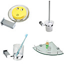 4-delige chroom messing badkamer accessoire set (1033-k303 k305 + + + k308 k315)