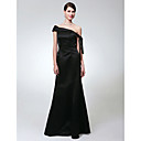 Trumpet/Mermaid Off-the-shoulder Floor-length Satin Evening Dress