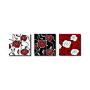 Hand-painted Abstract Oil Painting with Stretched Frame - Set of 3