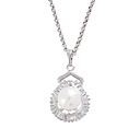Fashion CZ Cubic Zirconia And Brass With Platinum Plated Pendant