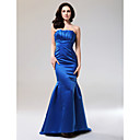 Trumpet/Mermaid Strapless Floor-length Satin Evening Dress inspired by Katherine Heigl
