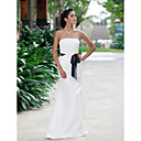 Fascinating Trumpet/Mermaid Strapless Floor-length Taffeta Wedding Dress