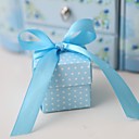 Blue Polka Dot Favor Box (Set of 12)
