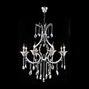 Crystal Chandelier with 8 lights (K9 Crystal + Candle Shape Design)