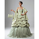 Ball Gown Strapless Floor-length Taffeta Prom Dress