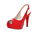 kunstleer bovenste naaldhak slingbacks met gesp bruiloft / feest shoes.more kleuren beschikbaar