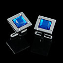 Square Zinc Alloy Cufflinks Groom Wear Accessories