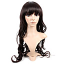 Capless Extra Dark Brown Curly Hair Wig
