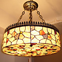 18 Inch Tiffany-style Floral Edge Natural shell Material Inverted Pendant Light  (0835-D8035)
