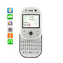 Dual SIM Twist Slide Unlocked Cell Phone With QWERTY Keypad + TV (White)