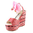 similpelle superiore cuneo plateau tacco con bowknot scarpe occasione speciale (1177-l0973) più colori disponibili