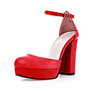 Kunstleder oberen Blockabsatz Pumps mit Schnalle Partei shoes.more Farben erhältlich