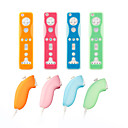 schützende Silikonhülle für Wii / Wii u Remote und Nunchuk-Controller (4-Pack, farblich sortiert)