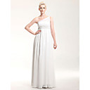 Chiffon Sheath/ Column One Shoulder Floor-length Evening Dress inspired by Selena Gomez