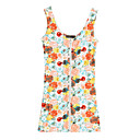 Retro Floral Zipper Dress