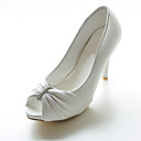 cuero superior bombas de tacón de aguja con los zapatos de la boda de diamante de imitación (1180-b-3) más colores disponibles