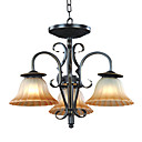 6-light Glass Pendant Light