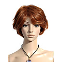 Capless Short High Quality Synthetic Auburn Curly Hair Wig