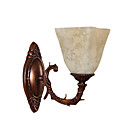 Upward 1-light Glass Wall Sconce with Glass Shade