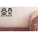 King & Queen decoratieve muur sticker (0565-1105102)