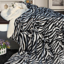 Wild Nature - Faux Mongolian fur Blanket(Zebra)