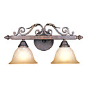 2-lightGlass antique  Wall Sconce