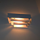White Metal Wall Sconce Square Shaped