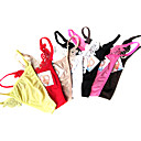 6 Pieces Lycra Low Waist Thongs With Lace Wedding/ Party/ Honeymoon Panties
