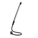 Ultra brillante 10 LED USB cable de las luces de metal flexible