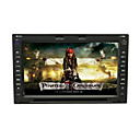 7 "digitale touch screen 2-din car dvd speler-roterende menu-gps-RDS-bt-ipod-pip-stuurwiel control-tv