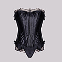  Damask stropløs foran busk lukning korsetter særlig lejlighed shapewear