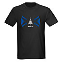 sonores et la musique activée Vu-mètre spectre Visualizer el conduit t-shirt (4 * AAA)