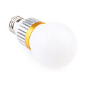 e27 (o E14) 3 * 1W LED esférico bombilla blanca (90-265V)