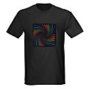 sonores et la musique activée Vu-mètre spectre Visualizer el conduit t-shirt (4 * AAA)