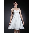 Chiffon Stretch Satin A-line Straps Knee-length Cocktail Dress inspired by Taylor Swift