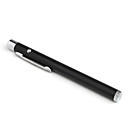 roestvrij staal 5 MW rode laser pointer pen - zwart (2 x AAA batterijen, niet inbegrepen)