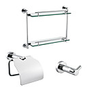 3-Piece Chrome Finished Bathroom Accessory Set